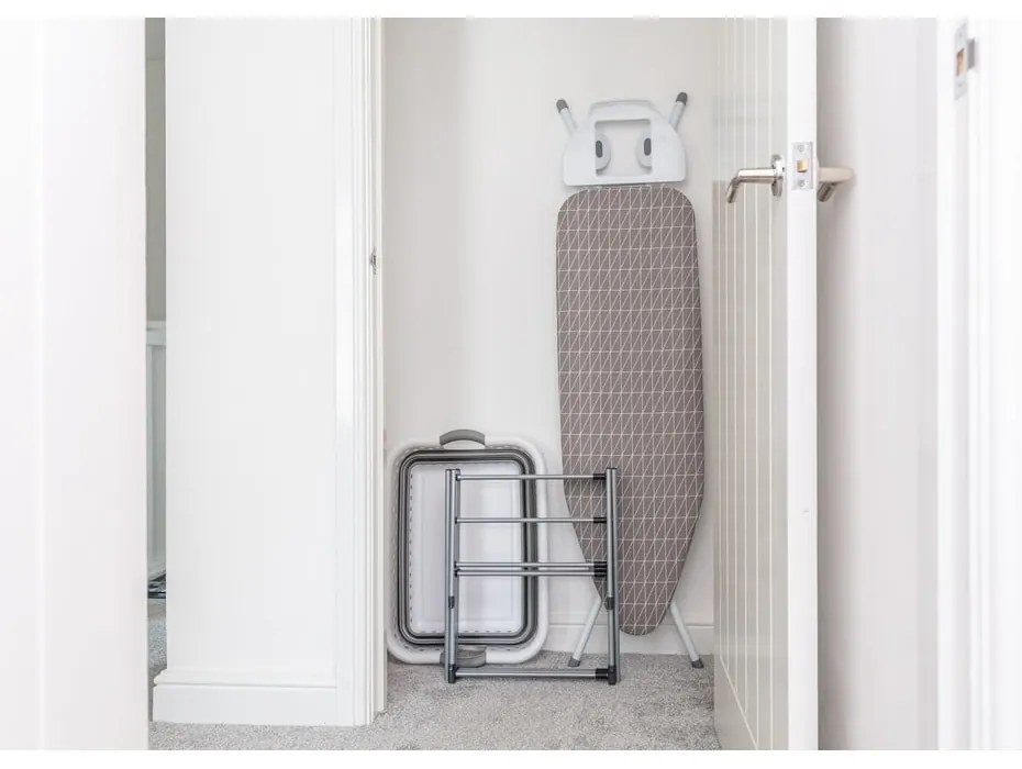 Fehér-szürke műanyag szennyeskosár 40 l - Addis