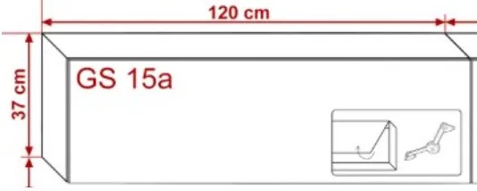 prince panama gs15 vízszintes szekrény elem