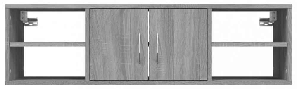 szürke sonoma színű szerelt fa fali polc 102 x 30 x 29 cm