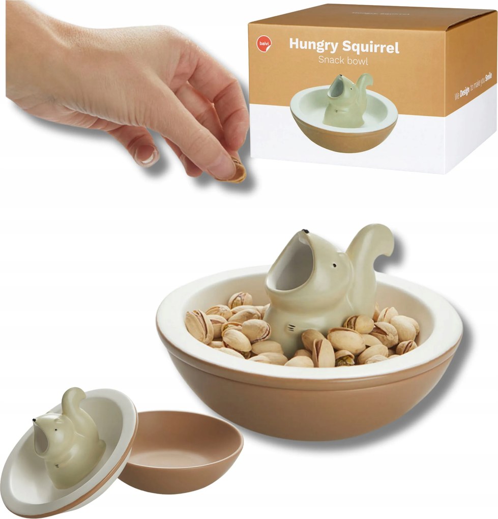 Mogyoró Snack Tál Saláta tálaló Mókus Snack Tároló