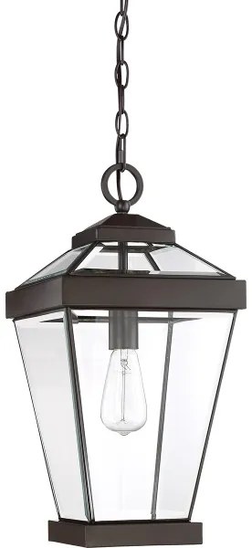 Quoizel QZ-RAVINE8-L - Kültéri csillár láncon RAVINE 1xE27/60W/230V IP23 barna