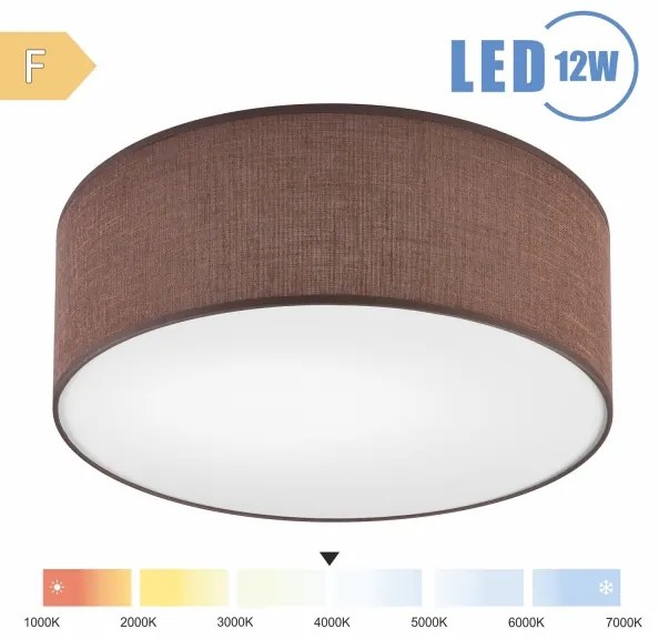 Brilagi - LED Mennyezeti lámpa SIRIJA LED/12W/230V átm. 35 cm barna