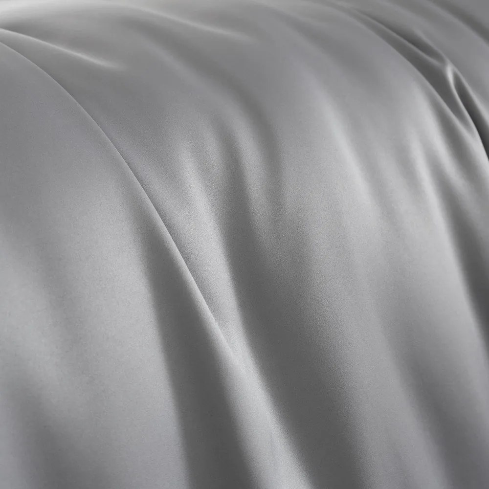 Szürke egyszemélyes ágyneműhuzat 135x200 cm Silky Soft - Catherine Lansfield