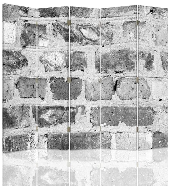 Gario Paraván Téglafal szürke színben Méret: 180 x 170 cm, Kivitelezés: Klasszikus paraván