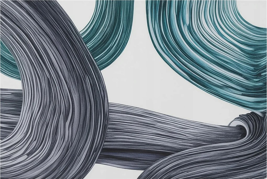 Flizelin fotótapéta Flizelin Design Folyékony vonalak 104x70 Ragasztó