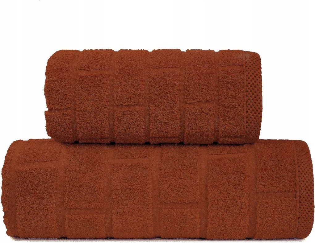 Greno Törölköző Brick 50x90 égetett karamell vastag