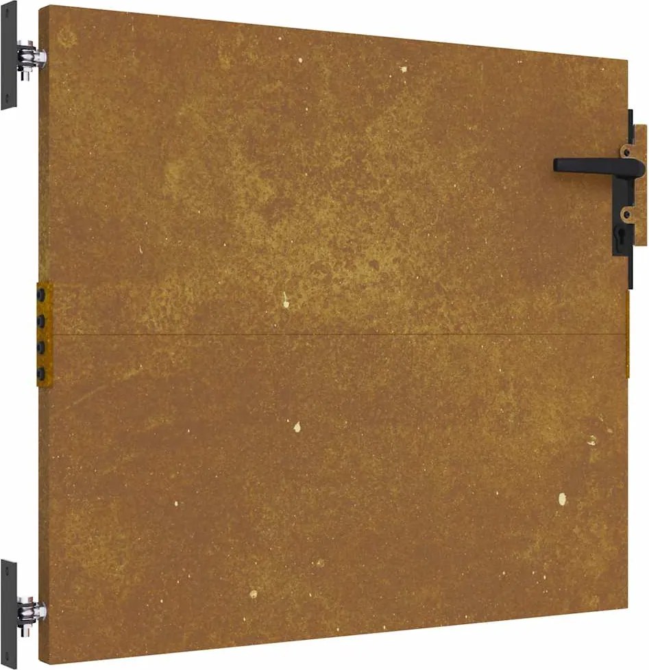 vidaXL corten acél kerti kapu 85 x 75 cm