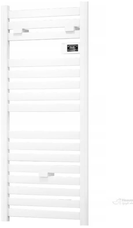 Erga Pago, elektromos radiátor 540x960 mm digitális termosztáttal, 500W, matt fehér, ERG-LAV-GRZE-E-ALU-960540-WH