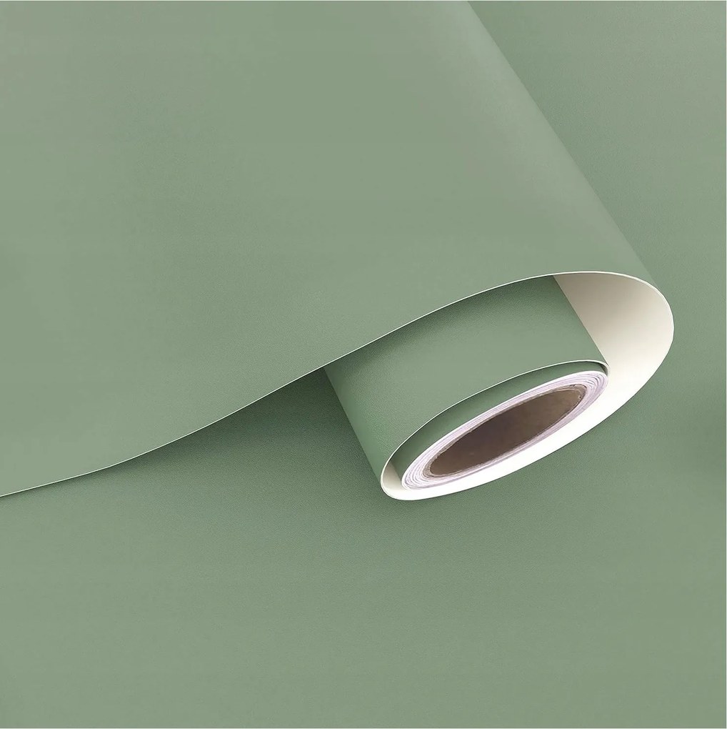 Öntapadós Tapéta Zöld Matt Falikép Bútor 60cm x 10m