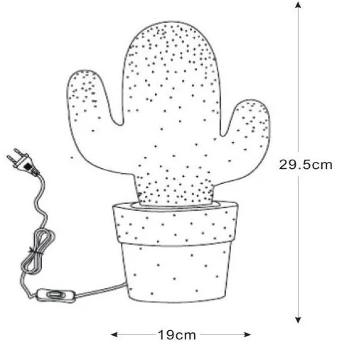 Lucide 13513/01/31 - Asztali lámpa CACTUS 1xE14/40W/230V fehér