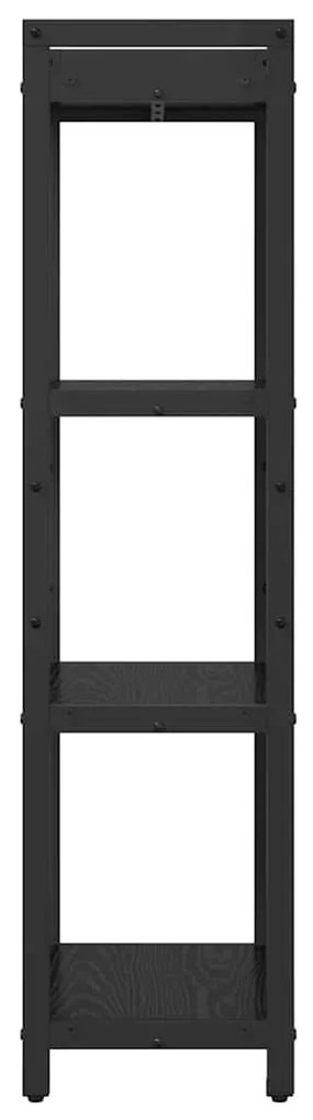 Könyvszekrény Musta tammi 40 x 30 x 118 cm Faanyag