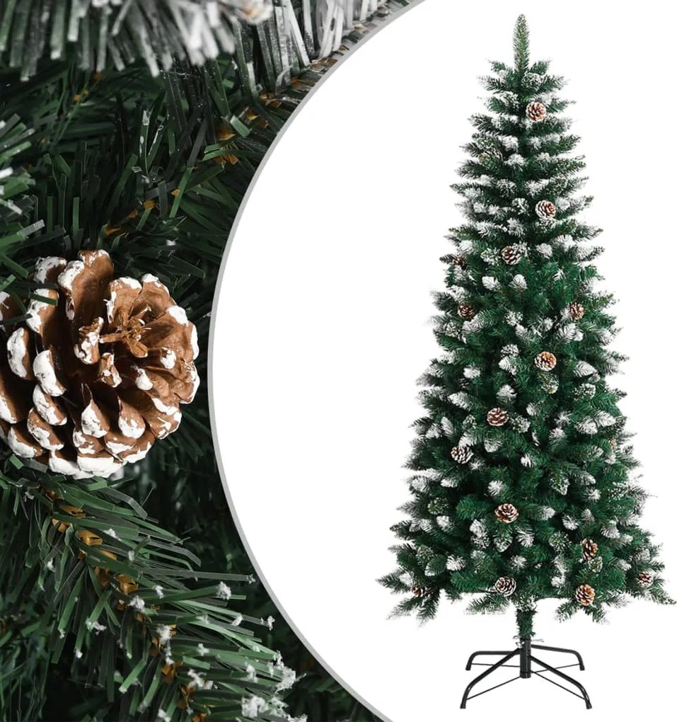 vidaXL zöld PVC műkarácsonyfa állvánnyal 150 cm