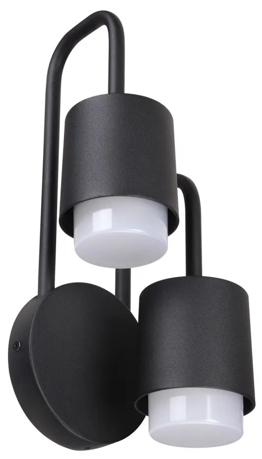 ITALUX C49-2-BK-9 SORANO Modern Kültéri Fali Lámpa Fekete LED IP44