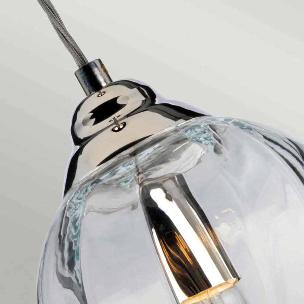 ELSTEAD TIBER-P-CLEAR TIBER Modern Függesztett Lámpa Nikkel E27 IP20