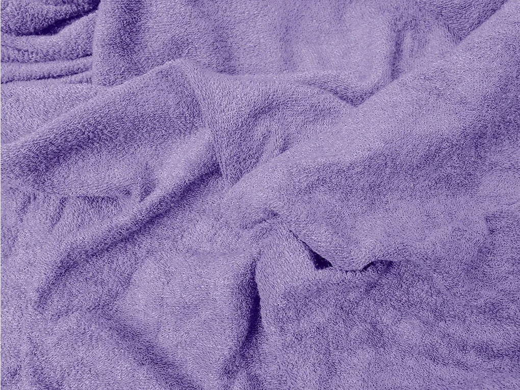 Frottír EXCLUSIVE világoslila lepedő 90x200 cm