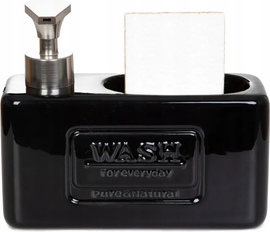 Jasai adagoló fekete szivaccsal 18x16 cm Homla