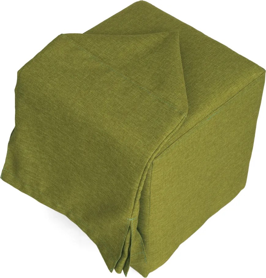 Cube H puff huzattal - S22 szövet - zöld R