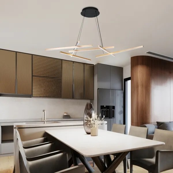 Rabalux 72369 - LED Dimmelhető csillár zsinóron SEVERINE LED/40W/230V 3000-6500K + távirányító