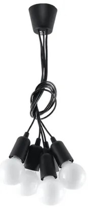 Csillár zsinóron DIEGO 5xE27/60W/230V