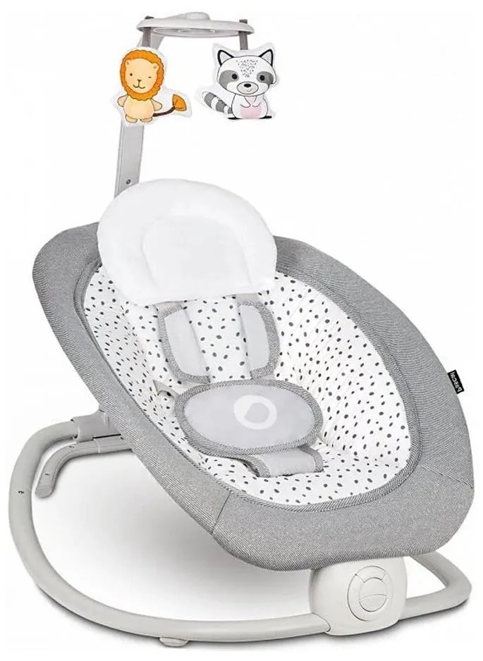 Lionelo - Baba vibrációs ringató dallammal PASCAL szürke