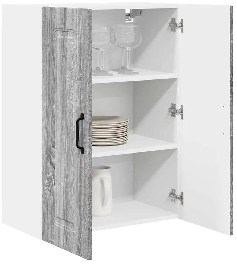 Fali konyhaszekrény Szürke Sonoma 60 x 31 x 80 cm Faanyag