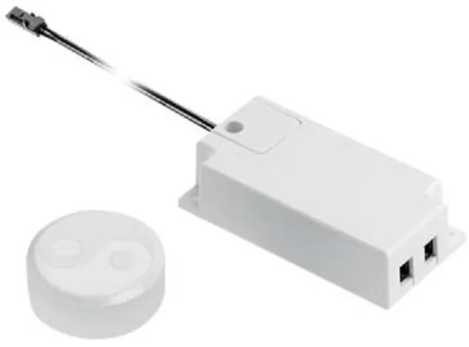 Kapcsoló, érintős, CCT-hez, távvezérlős, fényerőszabályozóval, 12V, Max 60W, Mini AMP csatlakozóval, fehér