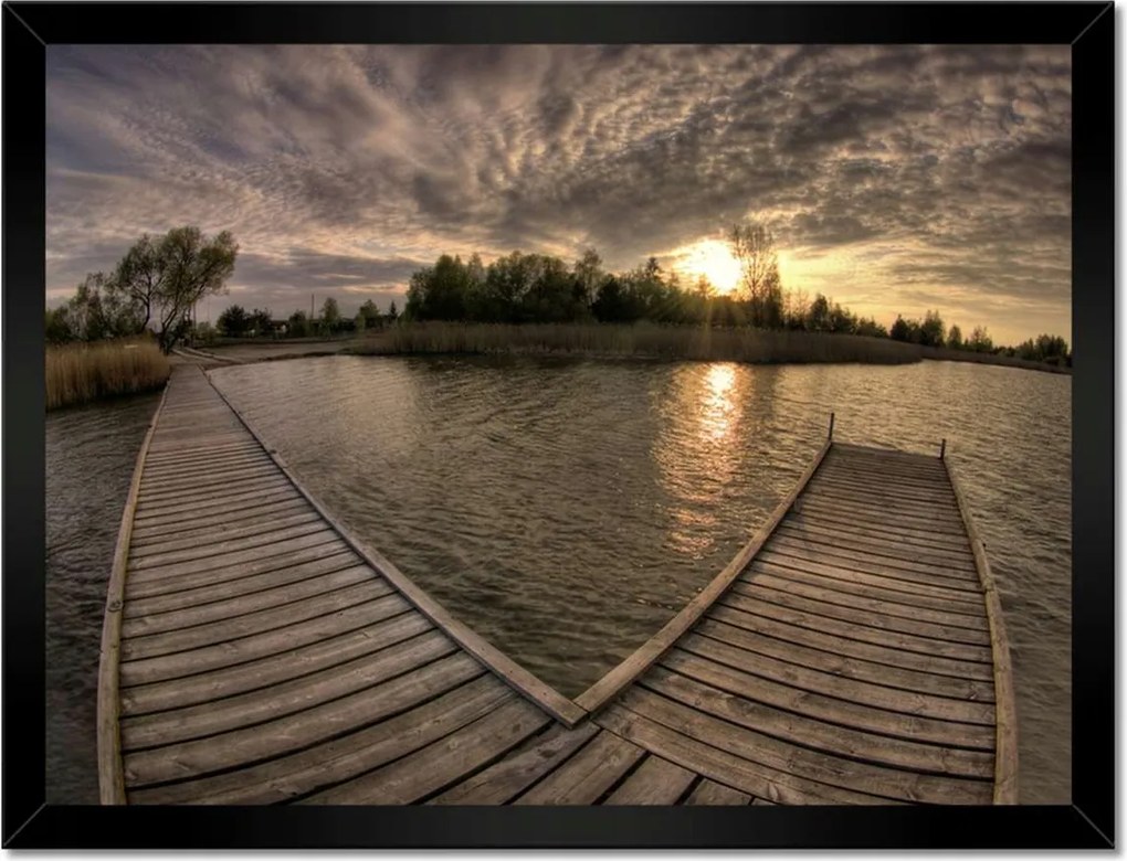 Poszterek keretben 40x30 Híd Dymaczewben