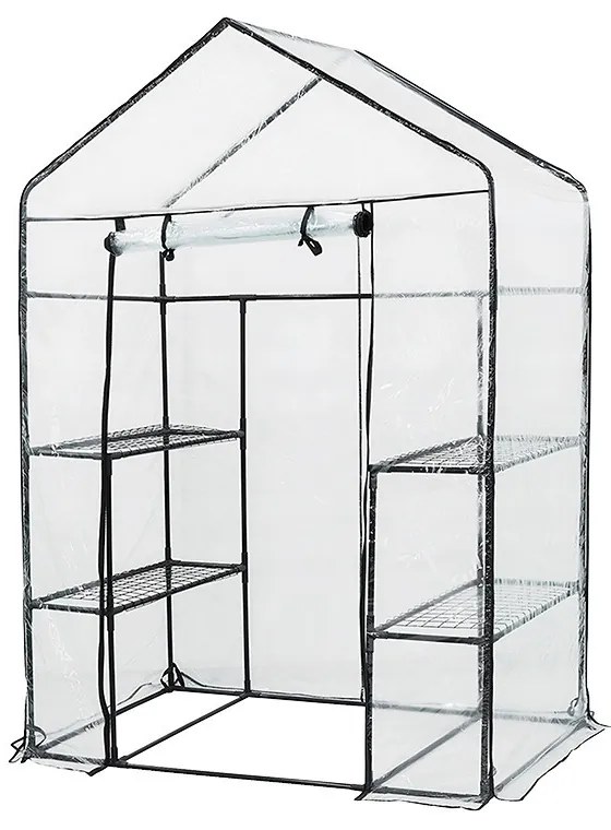 Balkon melegház 143x73x195 cm átlátszó