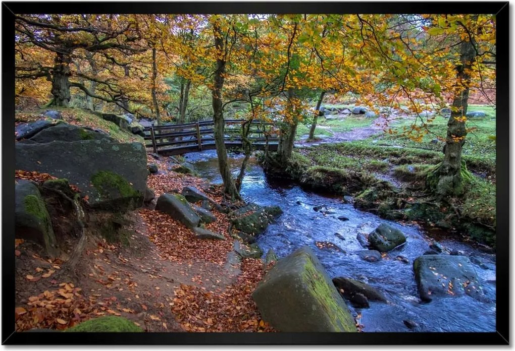 Poszterek keretben 60x40 Híd a parkban