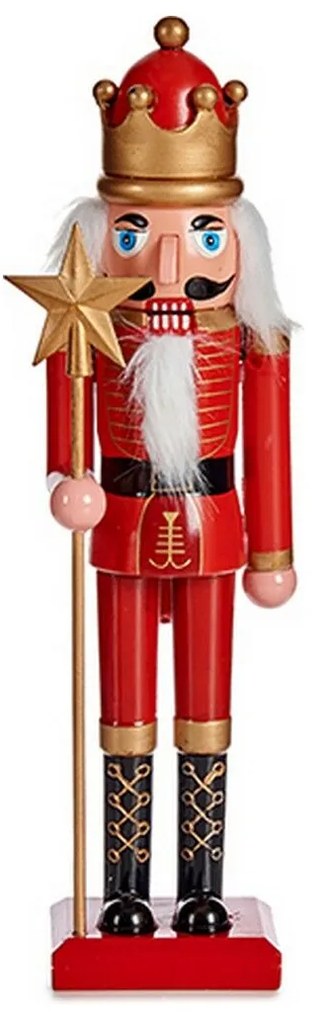 Dekoratív diótörő figura Piros ruhában 40 cm