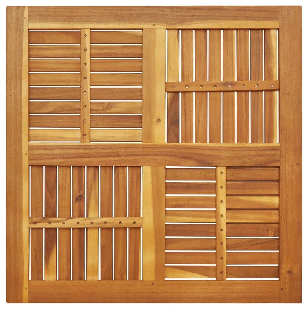 tömör akácfa négyzet alakú asztallap 90 x 90 x 2 cm