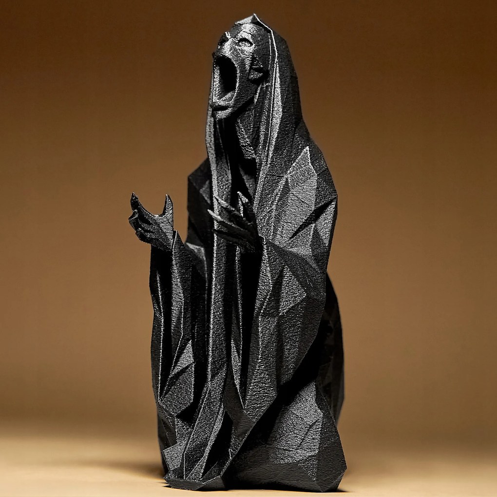 Sikoly Szellem Szörny Geometrikus Figura Dekoráció Szobor 15 cm Halloween
