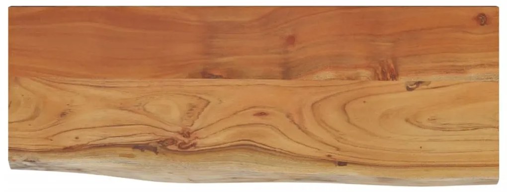 tömör akácfa téglalap alakú fali polc 50 x 20 x 3,8 cm