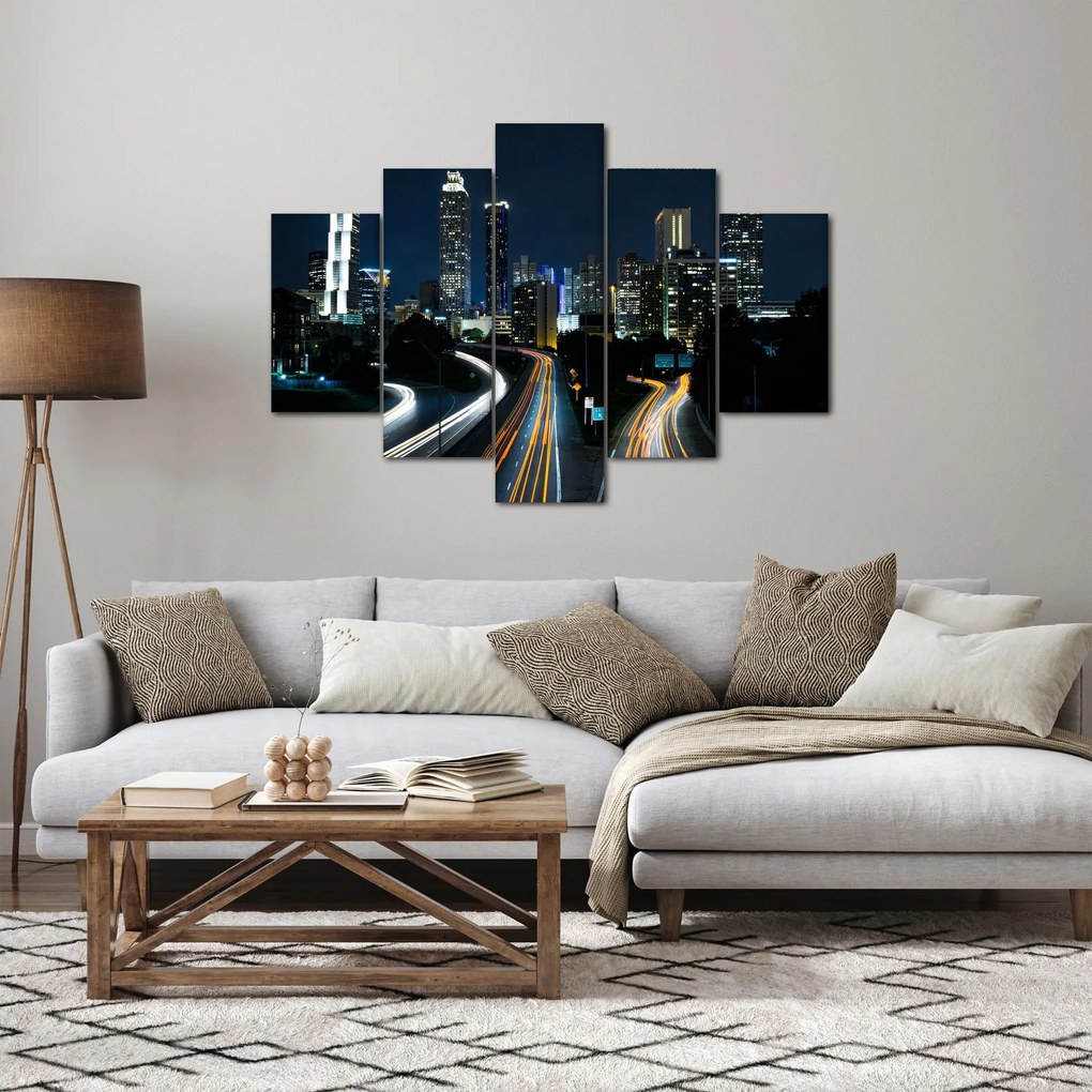 Éjszakai metropolisz képe (150x105 cm)