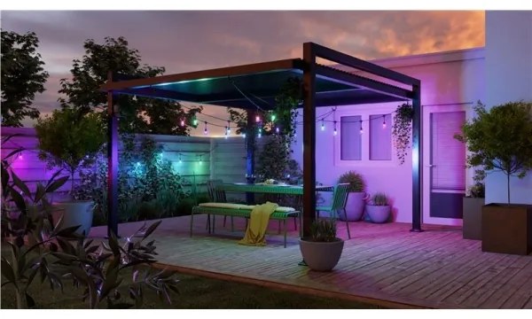 Nanoleaf NF084E00-20SLO- LED RGBWIC Bővítő fényfüzér GIRLANDA 20xLED 15m Wi-Fi IP65