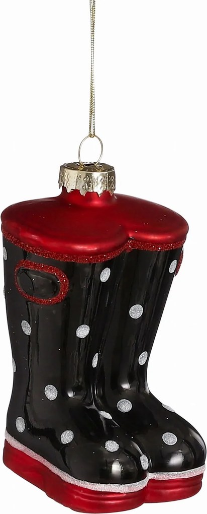 Karácsonyi gömb fekete cipő