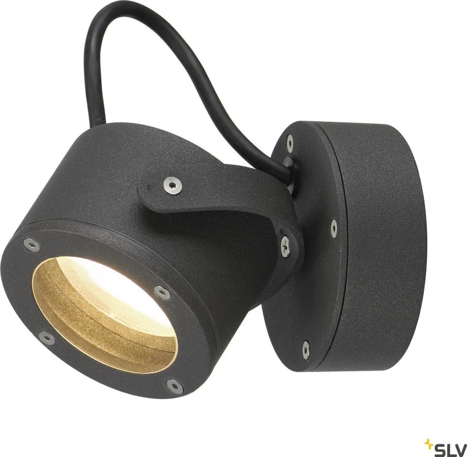 SLV 231515 SITRA Modern Kültéri Fali Lámpa Antracit GX53 IP44