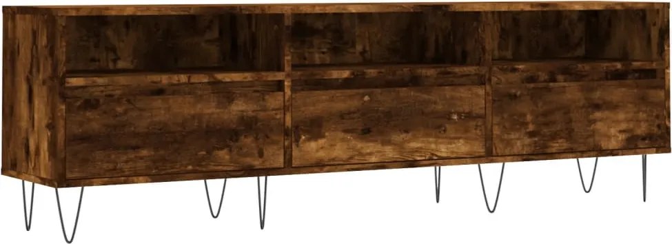 vidaXL füstös tölgy színű szerelt fa TV-szekrény 150 x 30 x 44,5 cm