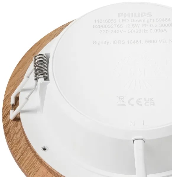 LED Beépíthető lámpa WOODY SPOT LED/12,5W/230V 4000K tölgy ø 16 cm