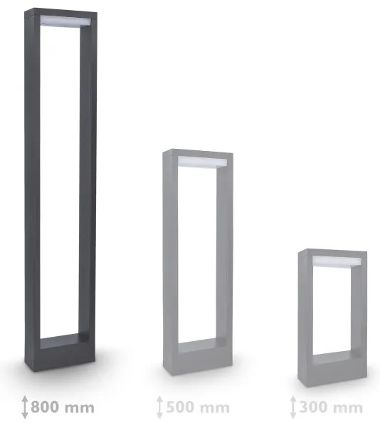 Brilagi-LED Kültéri lámpa RAGUSA LED/7W/230V 3000/4000/6000K anthracite. IP54 80 cm