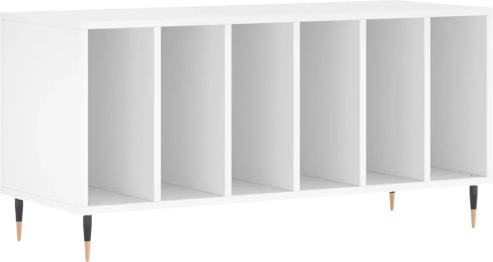 vidaXL fehér szerelt fa hanglemezszekrény 100 x 38 x 48 cm