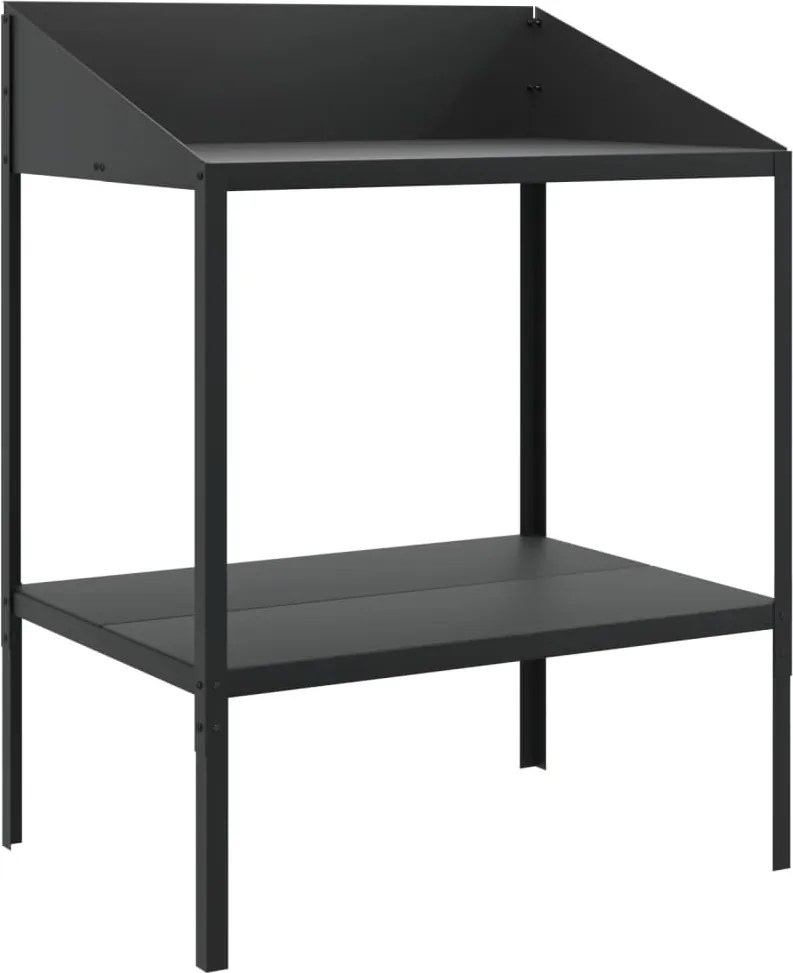 vidaXL antracitszürke horganyzott acél növényállvány 75,5x54,5x100 cm