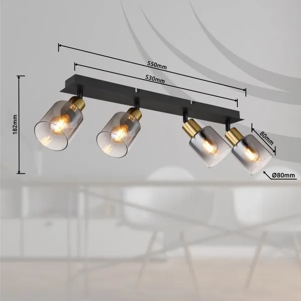 Globo 54310-4 - Spotlámpa HOLLSY 4xE14/25W/230V
