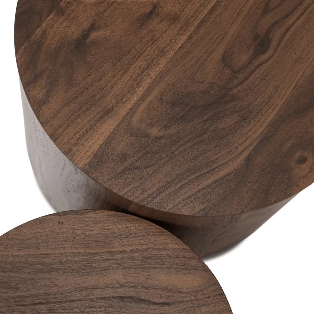 Dohányzóasztal szett dió színben LEILA