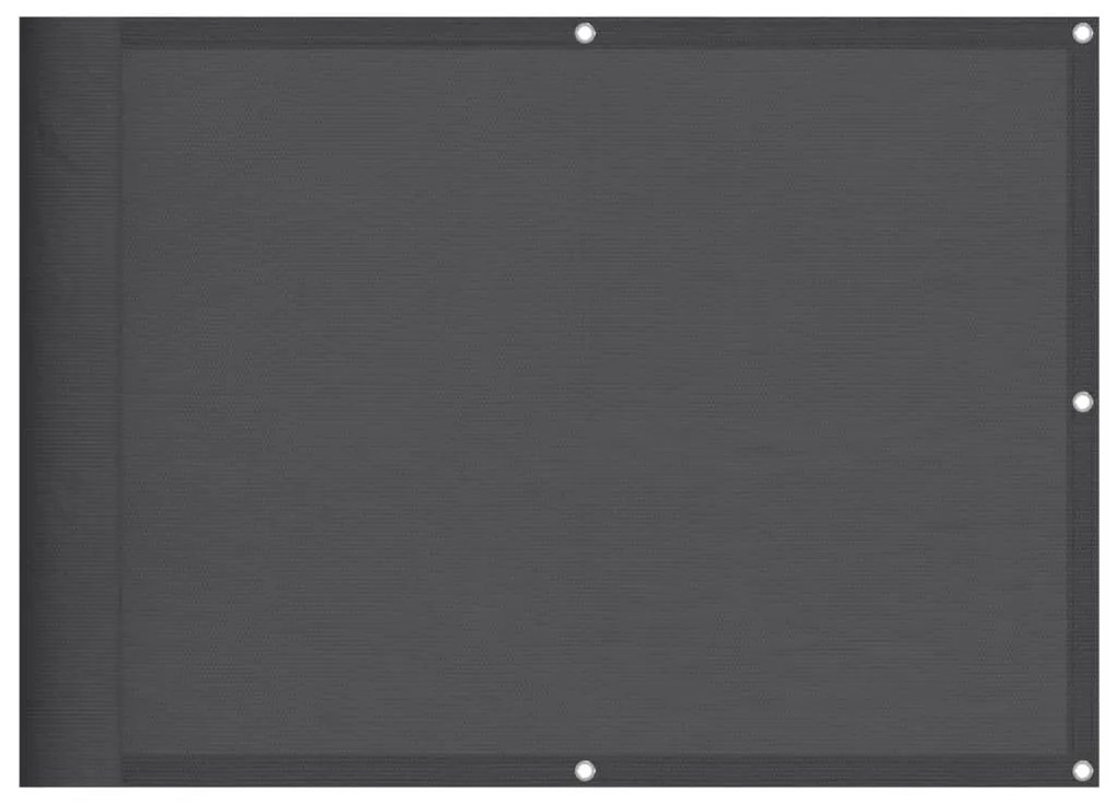 antracitszürke 100% oxford poliészter erkélyparaván 75 x 800 cm