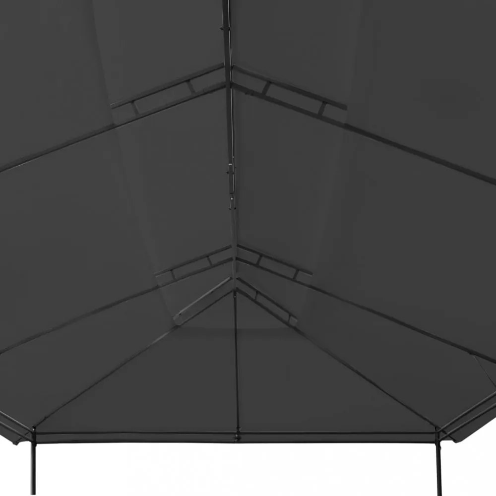 antracitszürke pavilon 600 x 298 x 270 cm