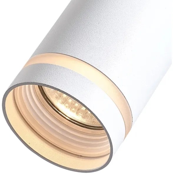 Csillár zsinóron 3 fázisú sínrendszerhez PIPE 1xGU10/25W/230V fehér