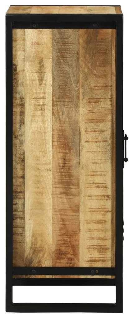Fürdőszoba Fali Szekrény 40x35x90 cm Tömör Durva Fa Mangó