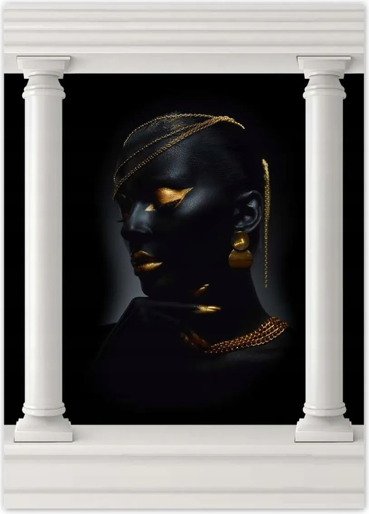 Poszterek 50x70 Aranyozott arc