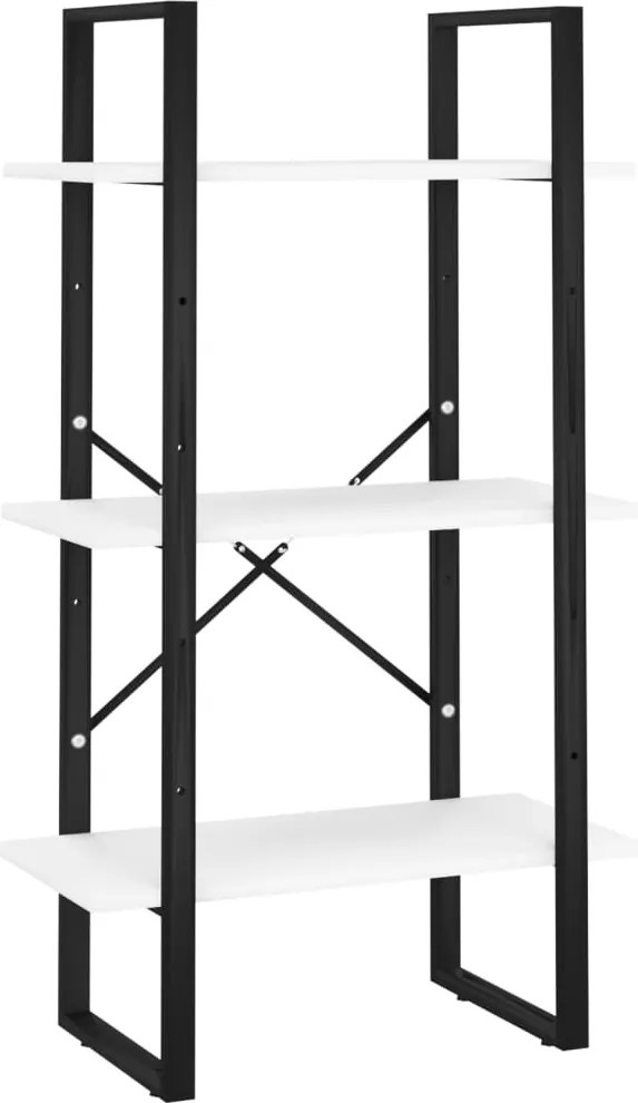 vidaXL fehér forgácslap tárolópolc 60 x 30 x 105 cm